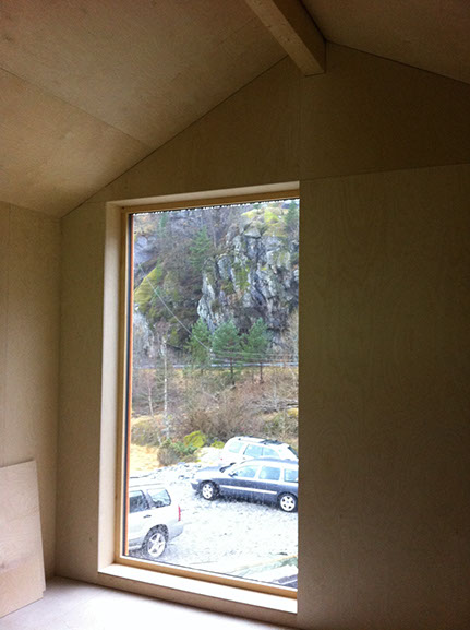 Interiør, under bygging